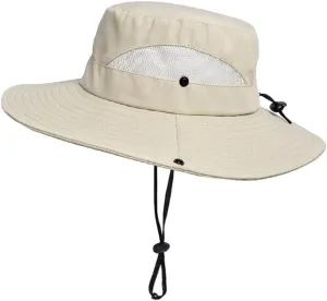 Wide Brim Sun Hat for Women Breathable Mesh Bucket Boonie Hats