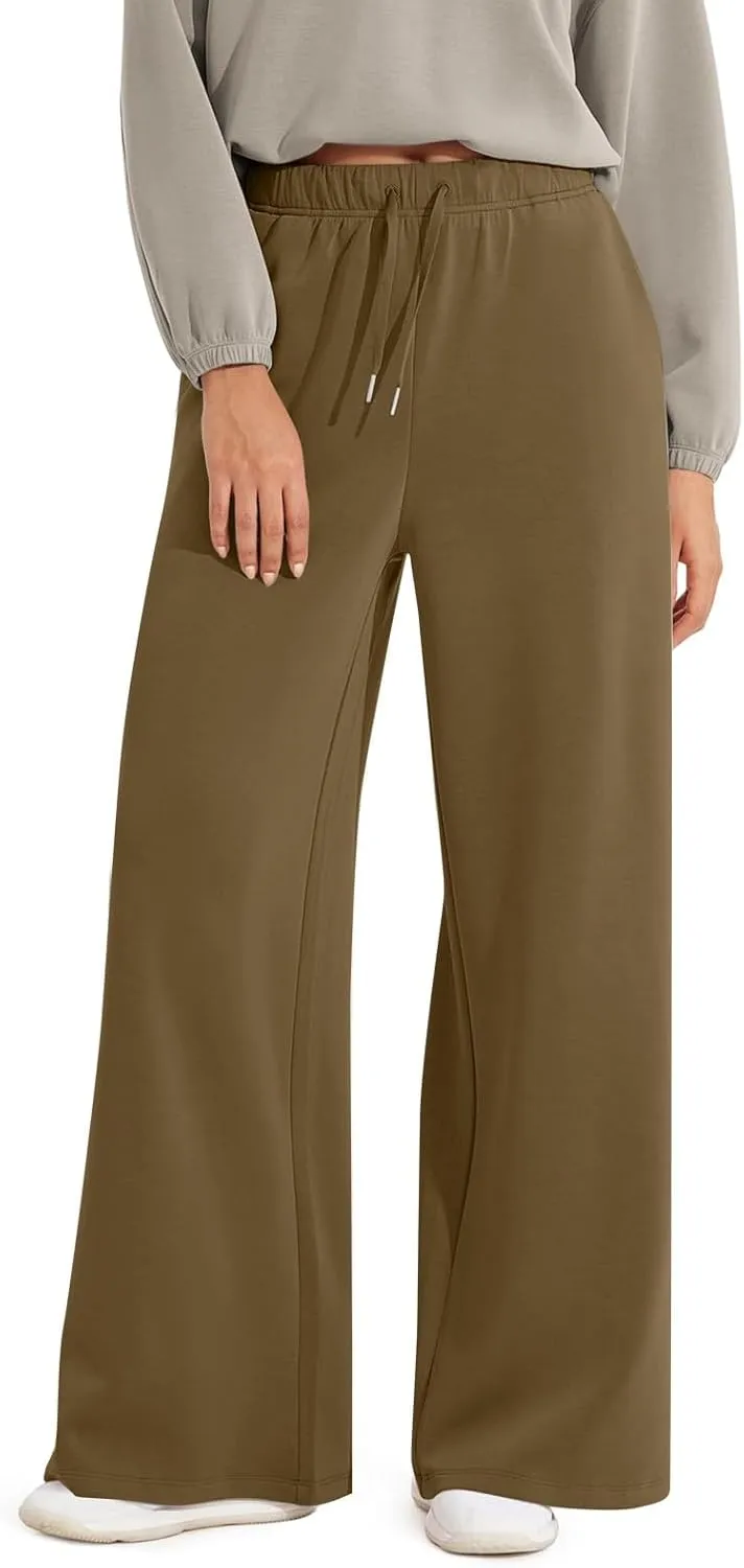 Wide Leg Sweatpants Women Baggy Joggers High Waisted Sweat Pants Lounge Straight Leg Pull on Jogger Pants with Pockets
