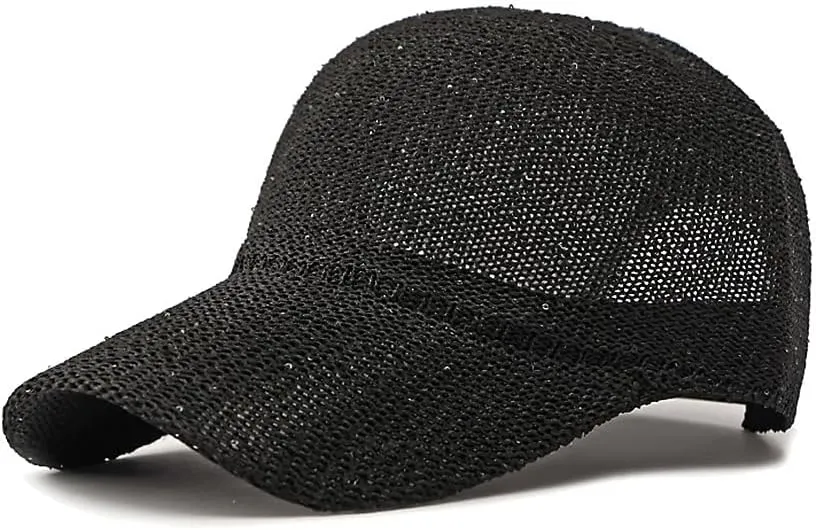 WITHMOONS Breathable Mesh Baseball Cap – Lightweight Sequin Glitter Summer Hat for Women, Adjustable Fit YZM0257