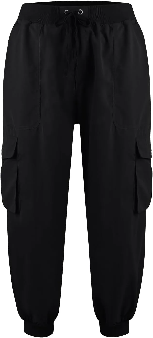 Women Hiking Pants Lightweight Cargo Joggers Outdoor Quick Dry Athletic Pants with Pockets Casual Travel Pants