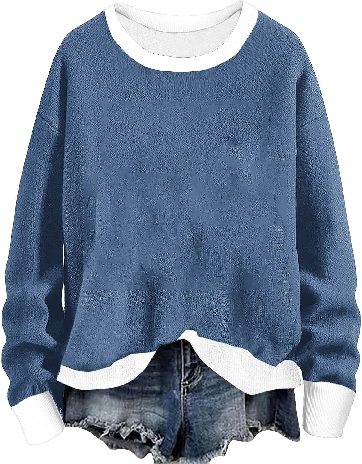 Women Winter Warm Sherpa Lined Fleece Crewneck Sweatshirt Pullover Loungewear Tunic Tops Fashion Going Out Clothes