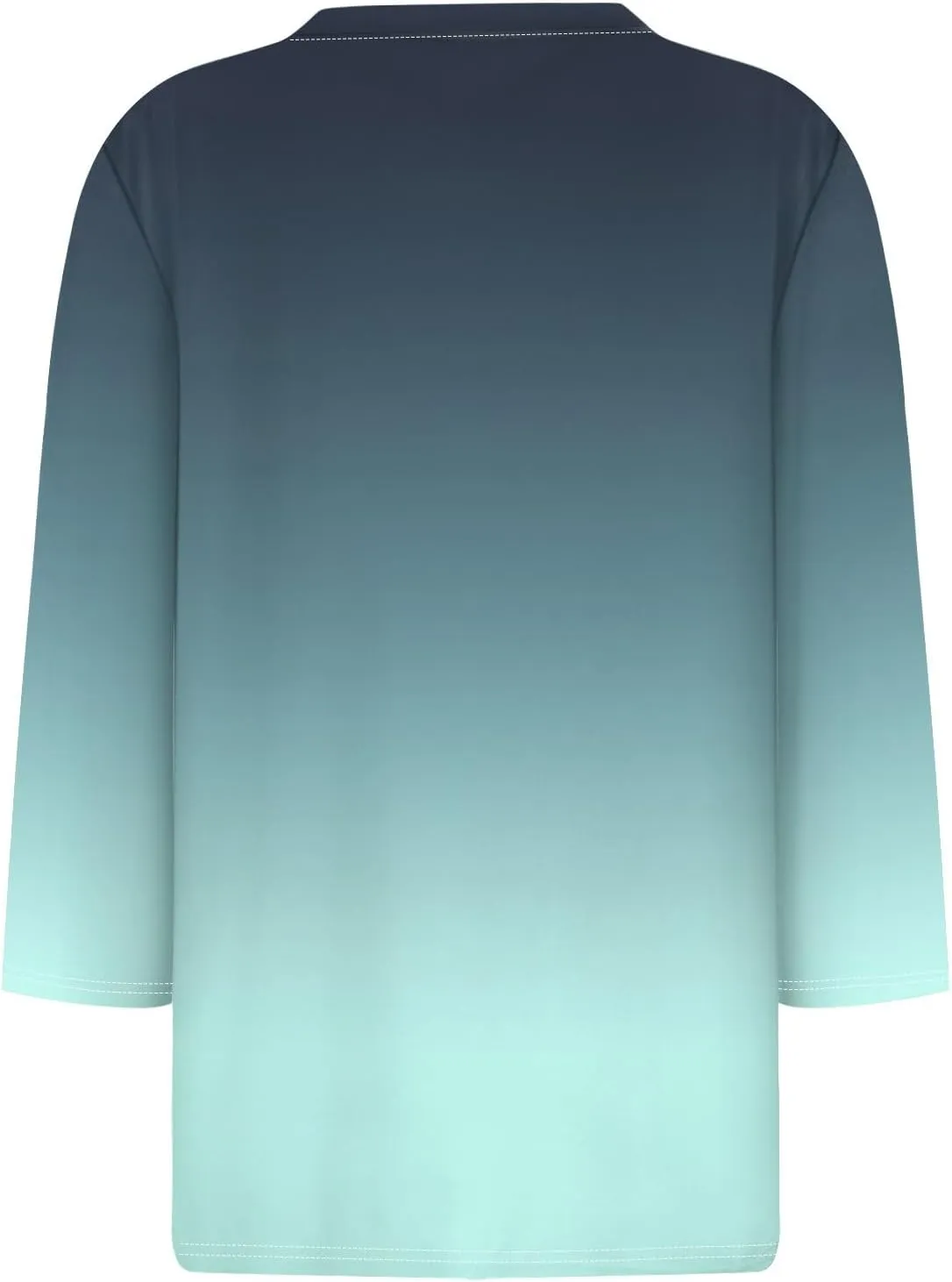 Womens 3/4 Length Sleeve Tops Casual Crewneck Pleated T-Shirts Loose Fit Fashion Tunic Tops
