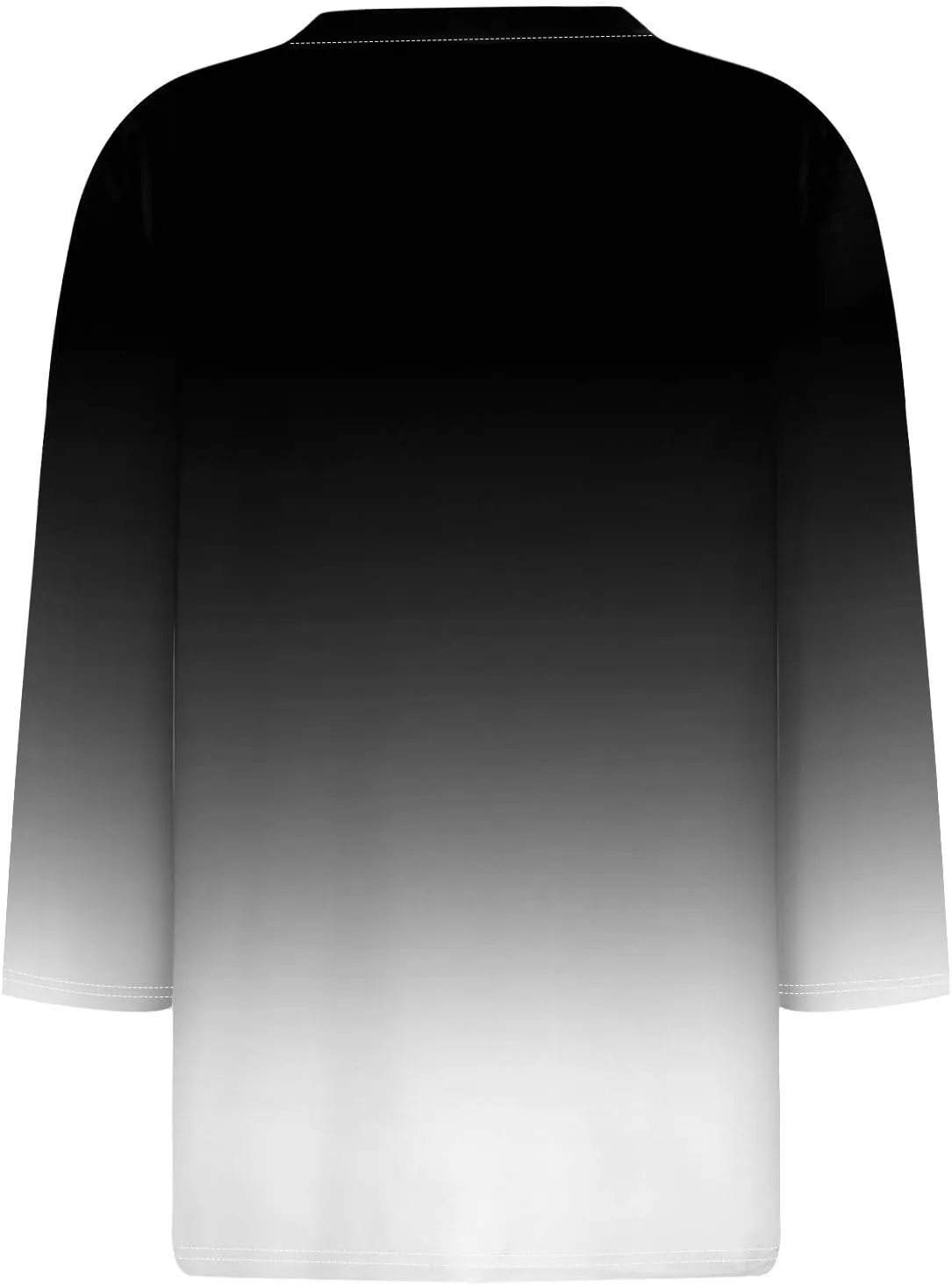 Womens 3/4 Length Sleeve Tops Casual Crewneck Pleated T-Shirts Loose Fit Fashion Tunic Tops