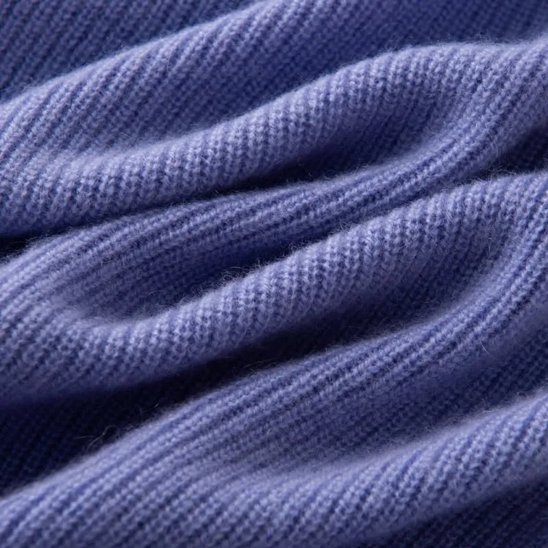 Women's Cashmere and Merino Wool Blend V Neck Sweater Lightweight Knit Sweater