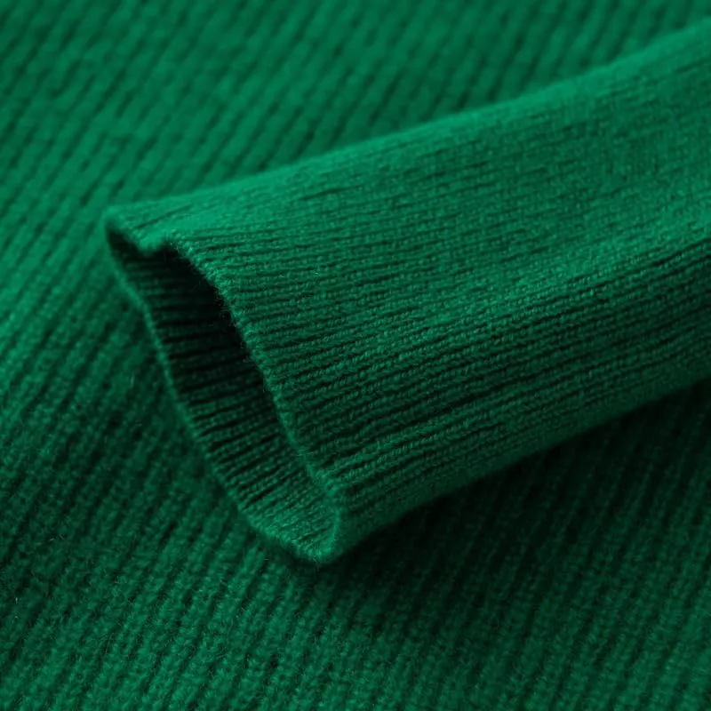 Women's Cashmere and Merino Wool Blend V Neck Sweater Lightweight Knit Sweater