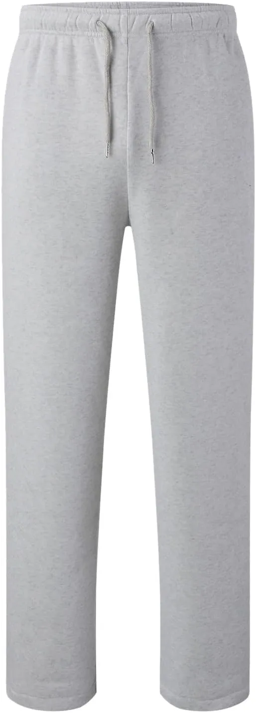 Womens Fleece Lined Sweatpants Baggy Wide Straight Leg Joggers Pants Drawstring High Waisted Workout Yoga Pants with Pockets