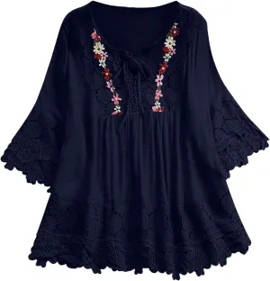 Women's Floral Print Linen Short Sleeve T Shirt Summer Basic Casual Oversized Blouses V-Neck Loose Tshirt