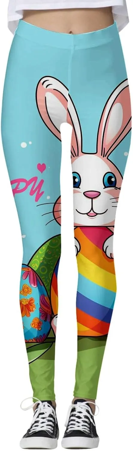 Women's Graphic Butt Leggings Sports Sexy Yoga Joggers High Waisted Tights Gym Skimpy Colorful Scrunch Workout Lift