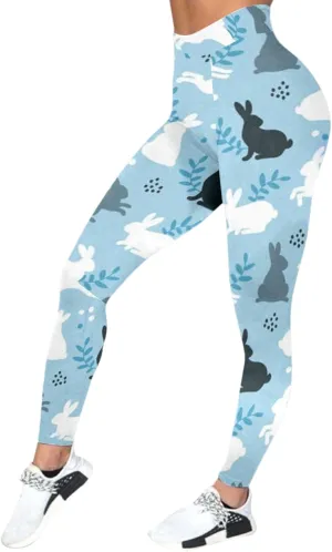Women's High Rise Tummy Control Trendy Leggings Yoga Casual Butt Lift Exercise Yoga Pants Graphic Seamless Fashion