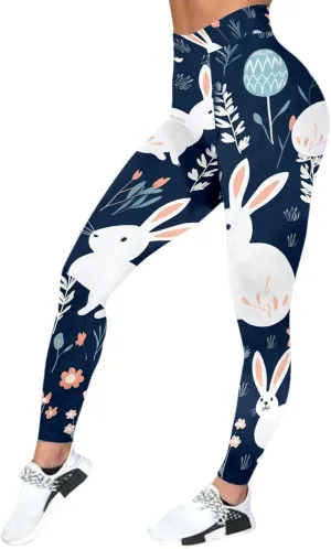 Women's High Rise Tummy Control Trendy Leggings Yoga Casual Butt Lift Exercise Yoga Pants Graphic Seamless Fashion