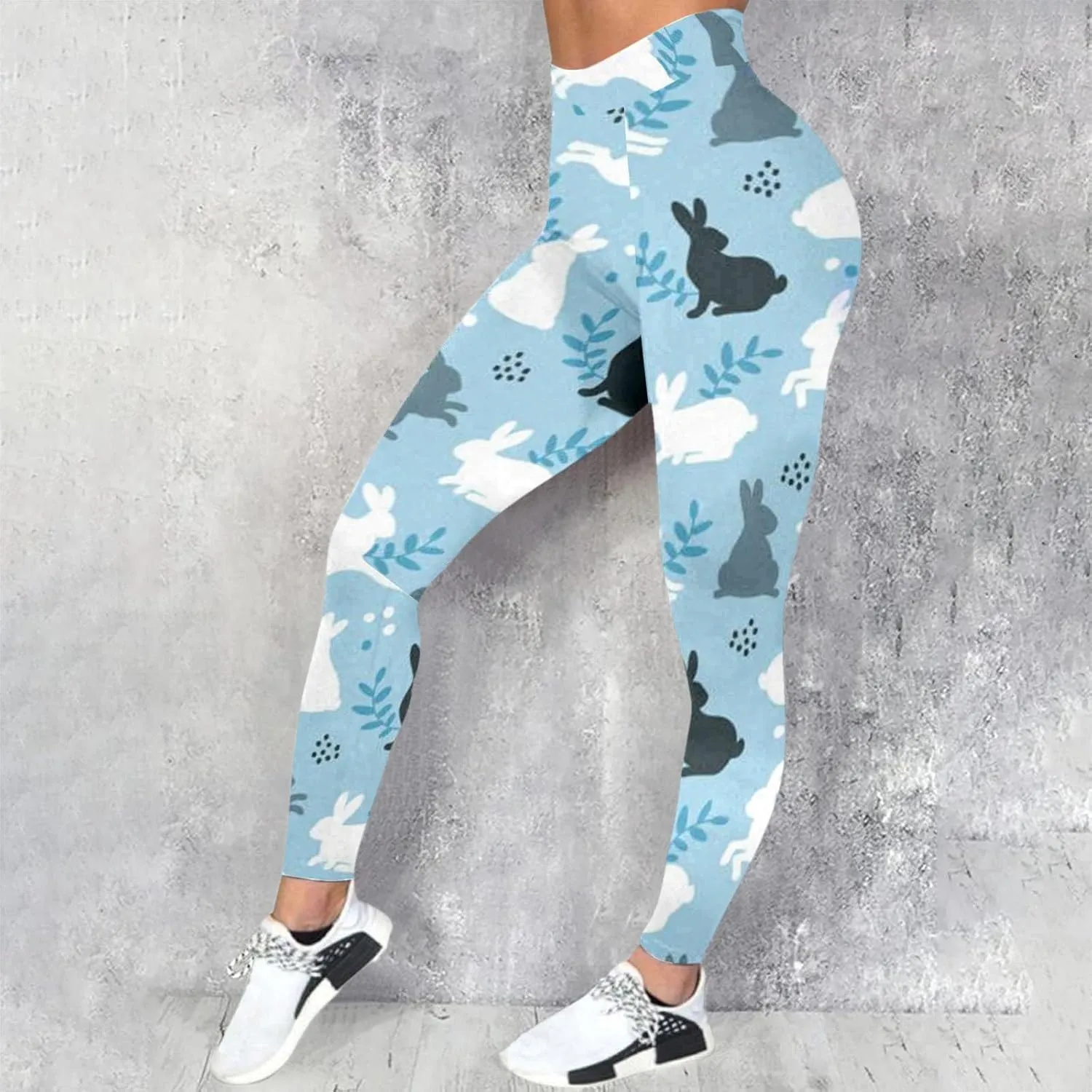Women's High Rise Tummy Control Trendy Leggings Yoga Casual Butt Lift Exercise Yoga Pants Graphic Seamless Fashion