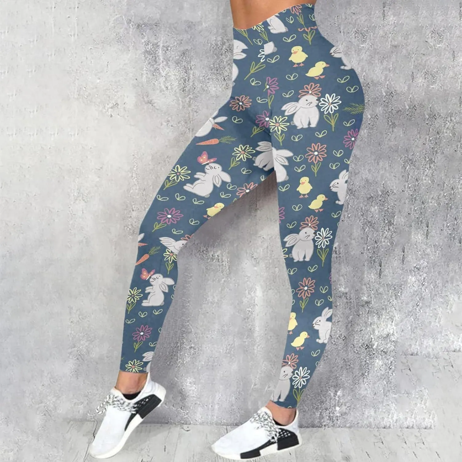 Women's High Rise Tummy Control Trendy Leggings Yoga Casual Butt Lift Exercise Yoga Pants Graphic Seamless Fashion