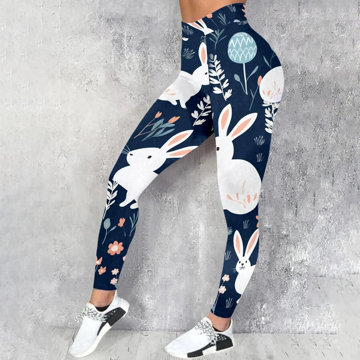 Women's High Rise Tummy Control Trendy Leggings Yoga Casual Butt Lift Exercise Yoga Pants Graphic Seamless Fashion