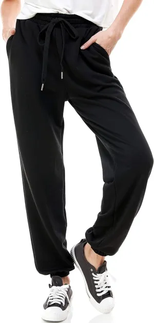 Women's High Waisted Sporty Gym Athletic Fit Jogger Sweatpants and Loose fit Lounge Trousers Plus Size Lounge Pant