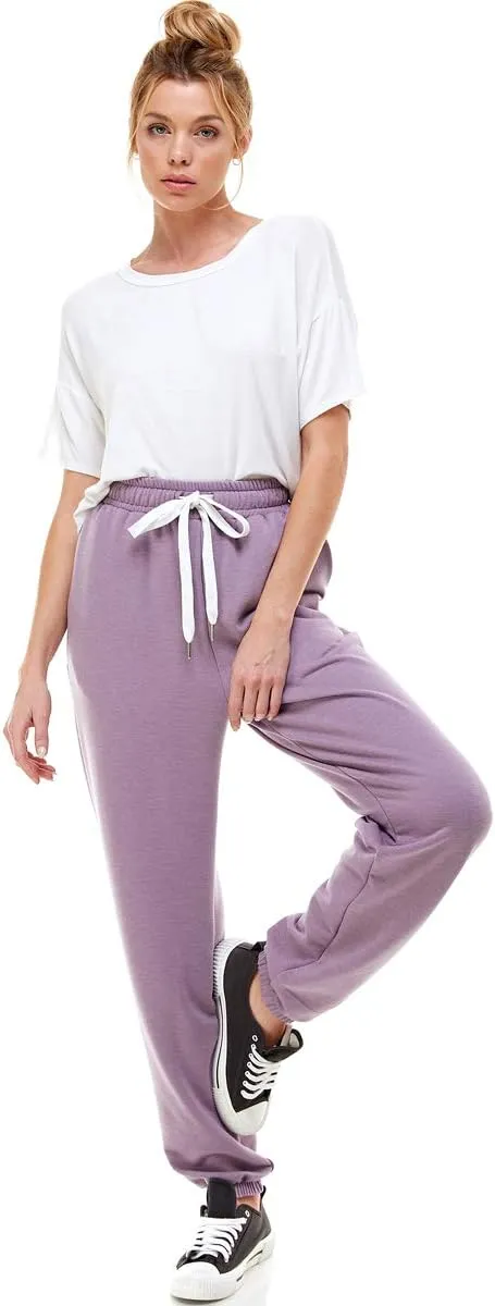 Women's High Waisted Sporty Gym Athletic Fit Jogger Sweatpants and Loose fit Lounge Trousers Plus Size Lounge Pant