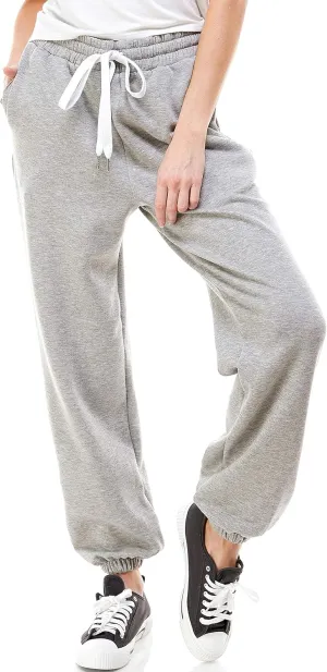 Women's High Waisted Sporty Gym Athletic Fit Jogger Sweatpants and Loose fit Lounge Trousers Plus Size Lounge Pant