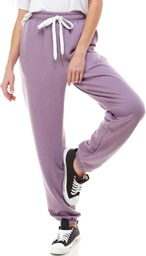 Women's High Waisted Sporty Gym Athletic Fit Jogger Sweatpants and Loose fit Lounge Trousers Plus Size Lounge Pant