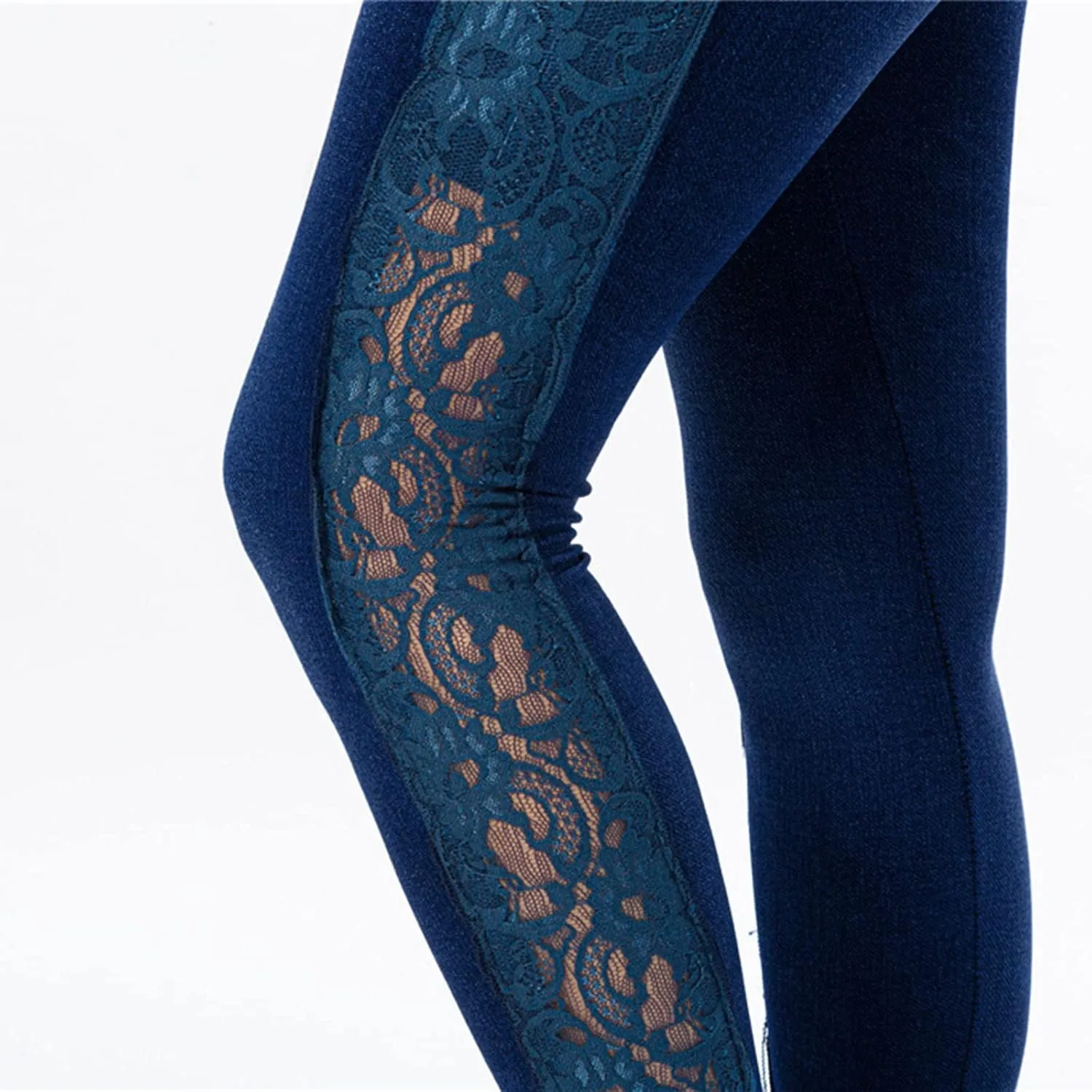 Womens Joggers High Waisted Tummy Control Lace Leggings Slimming Scrunch Athletic Tights Seamless High Elastic Butt