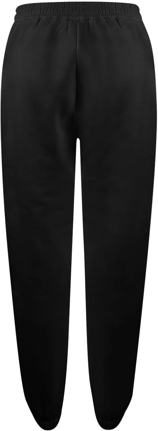 Womens Joggers with Pockets Fleece Baggy Sweatpants Low Rise Crossover Waist Loose Lounge Pants Workout Ankle Pants