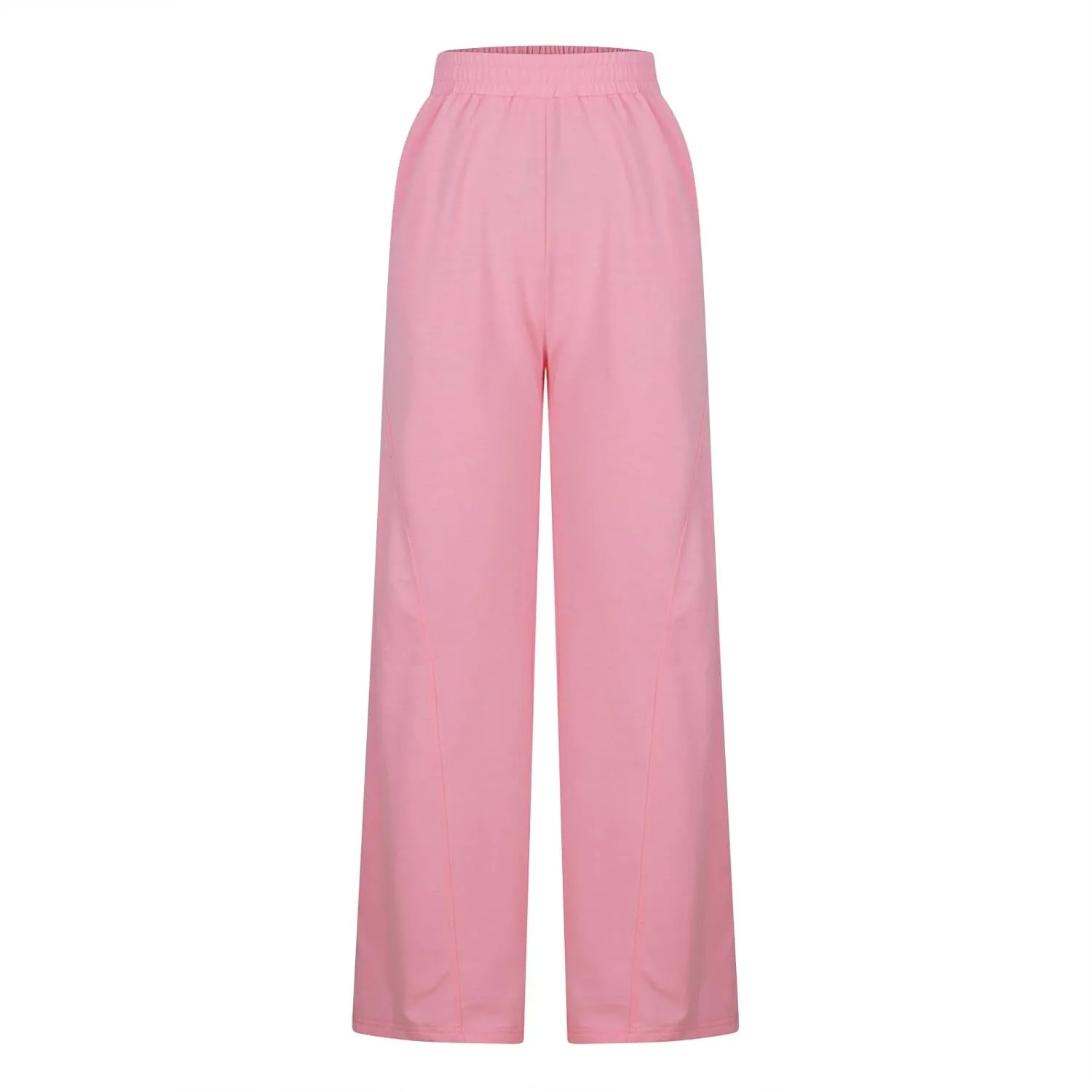 Women's Open Bottom Sweatpants with Pockets Elastic Waist Baggy Sweat Joggers Wide Leg Loose Lounge Athletic Pants