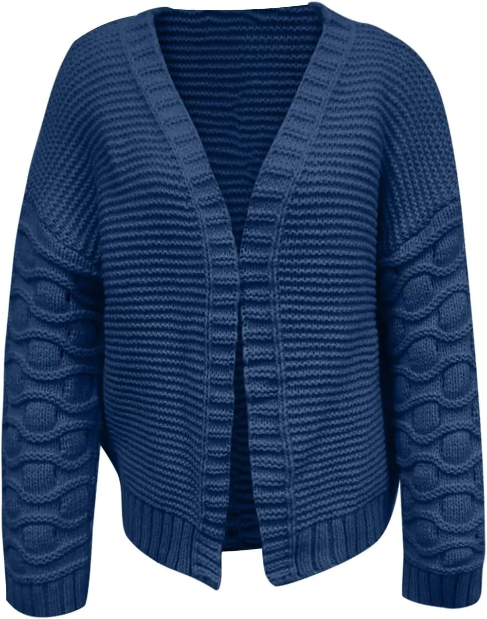 Womens Oversized Cable Knit Cardigan Sweaters Chunky Open Front Long Sleeve Fall Cardigans Outwear Coats 2024 Trendy