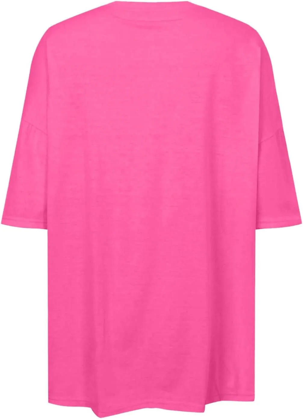 Women's Oversized T Shirts Short Sleeve Crew Neck Split Hem Summer Tops Casual Loose Basic Tee Shirts 2024 Trendy