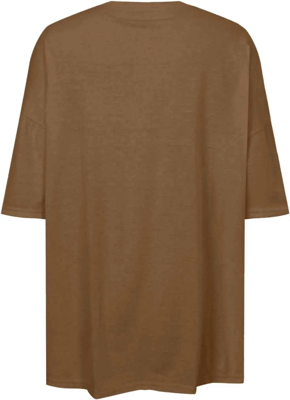 Women's Oversized T Shirts Short Sleeve Crew Neck Split Hem Summer Tops Casual Loose Basic Tee Shirts 2024 Trendy