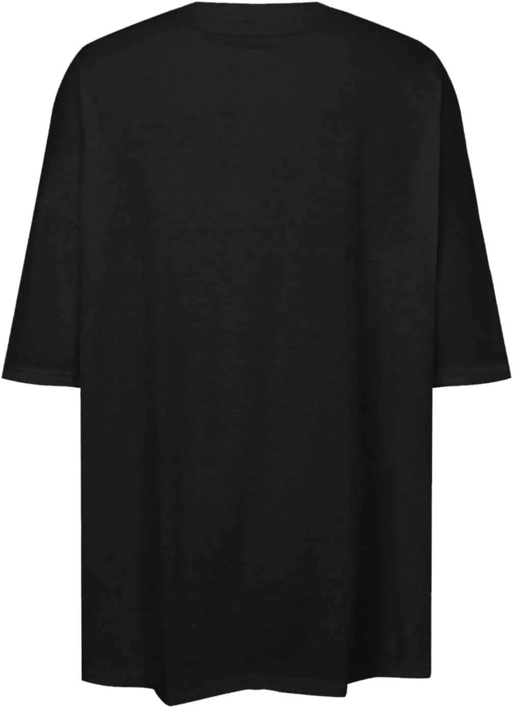 Women's Oversized T Shirts Short Sleeve Crew Neck Split Hem Summer Tops Casual Loose Basic Tee Shirts 2024 Trendy