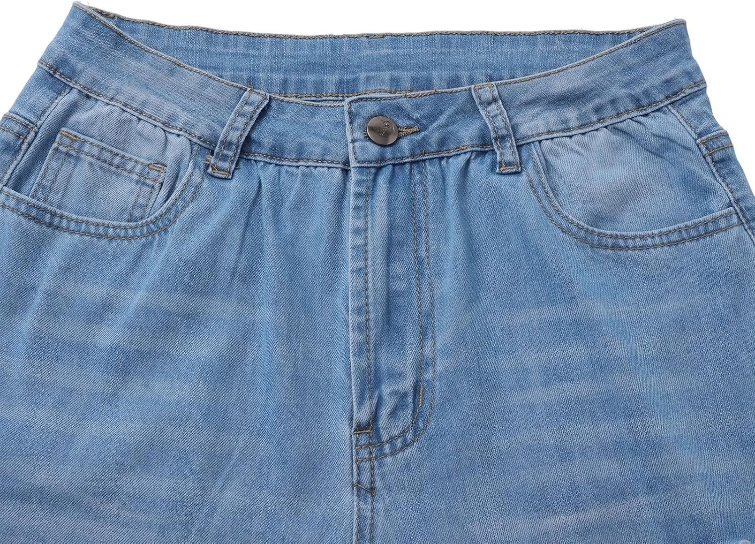 Womens Ripped Jeans High Waisted Stretchy Distressed Baggy Straight Wide Leg Denim Pants 90s Outfits Going Out Pants