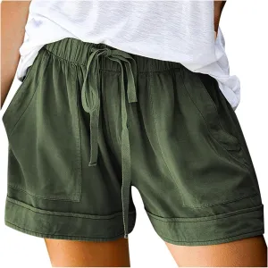 Women's Shorts Chino Bermuda Short Comfy Activewear Loose Pull-On Shorts Loungewear Cruise Outfits for Women 2025