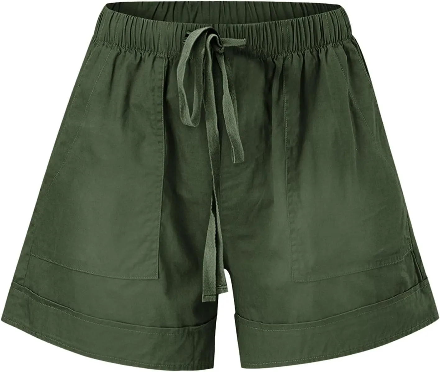 Women's Shorts Chino Bermuda Short Comfy Activewear Loose Pull-On Shorts Loungewear Cruise Outfits for Women 2025