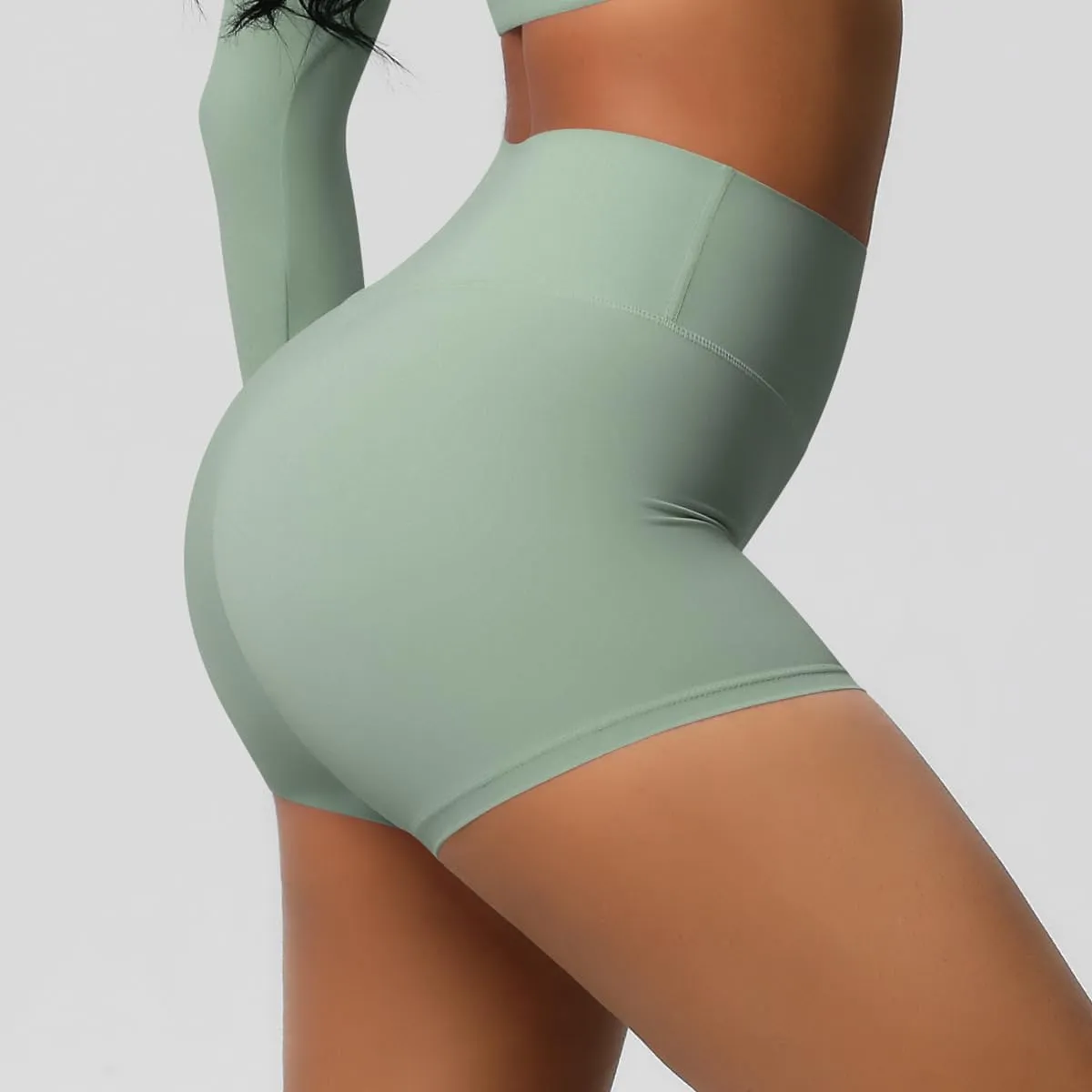 Women's Sports Yoga Shorts High Waist Hip Lift Fitness Running Cycling Quick Dry Breathable Yoga Women's Yoga Shorts