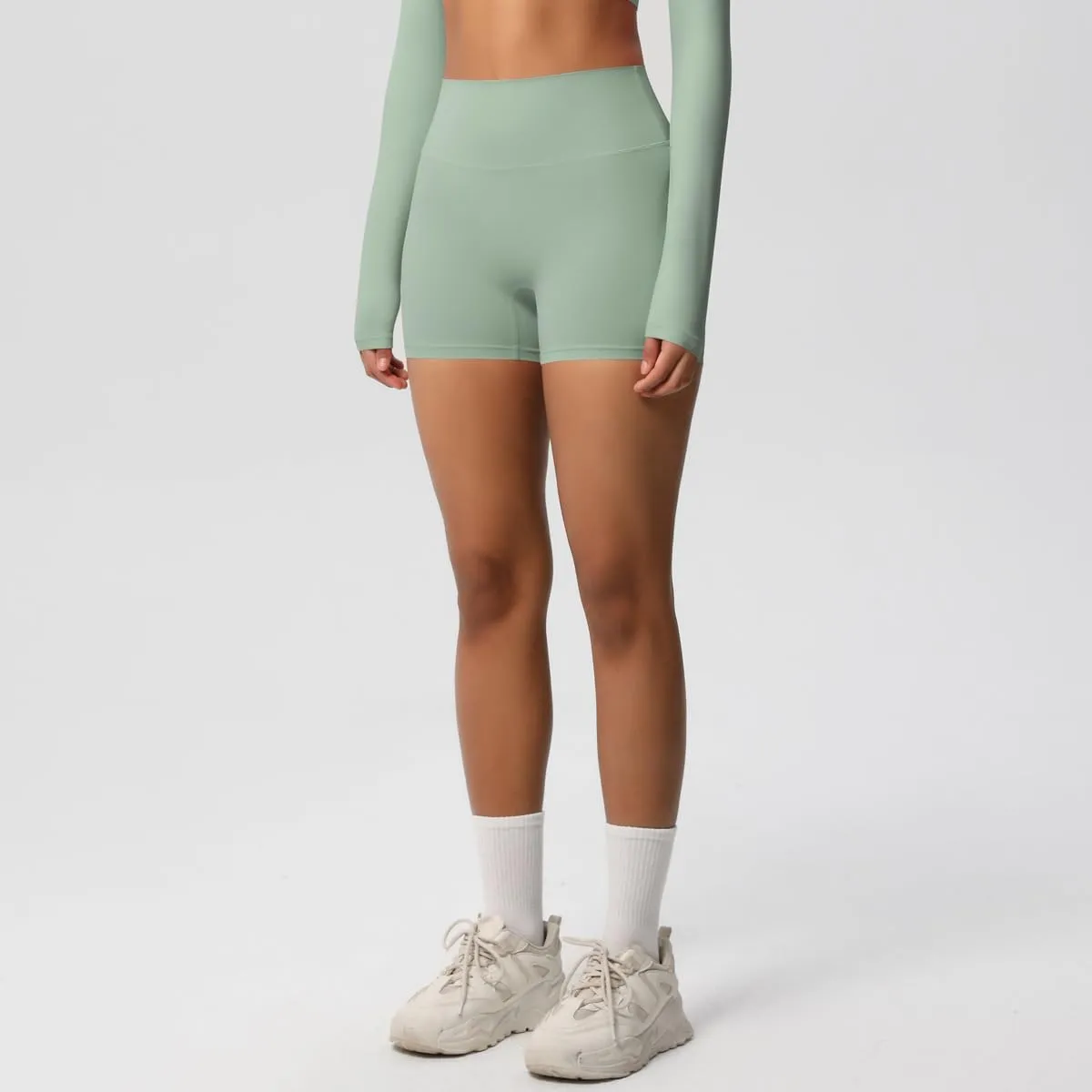 Women's Sports Yoga Shorts High Waist Hip Lift Fitness Running Cycling Quick Dry Breathable Yoga Women's Yoga Shorts