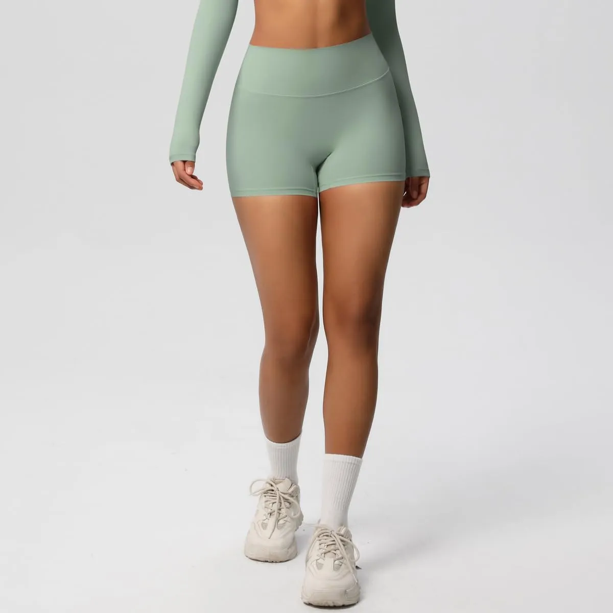 Women's Sports Yoga Shorts High Waist Hip Lift Fitness Running Cycling Quick Dry Breathable Yoga Women's Yoga Shorts