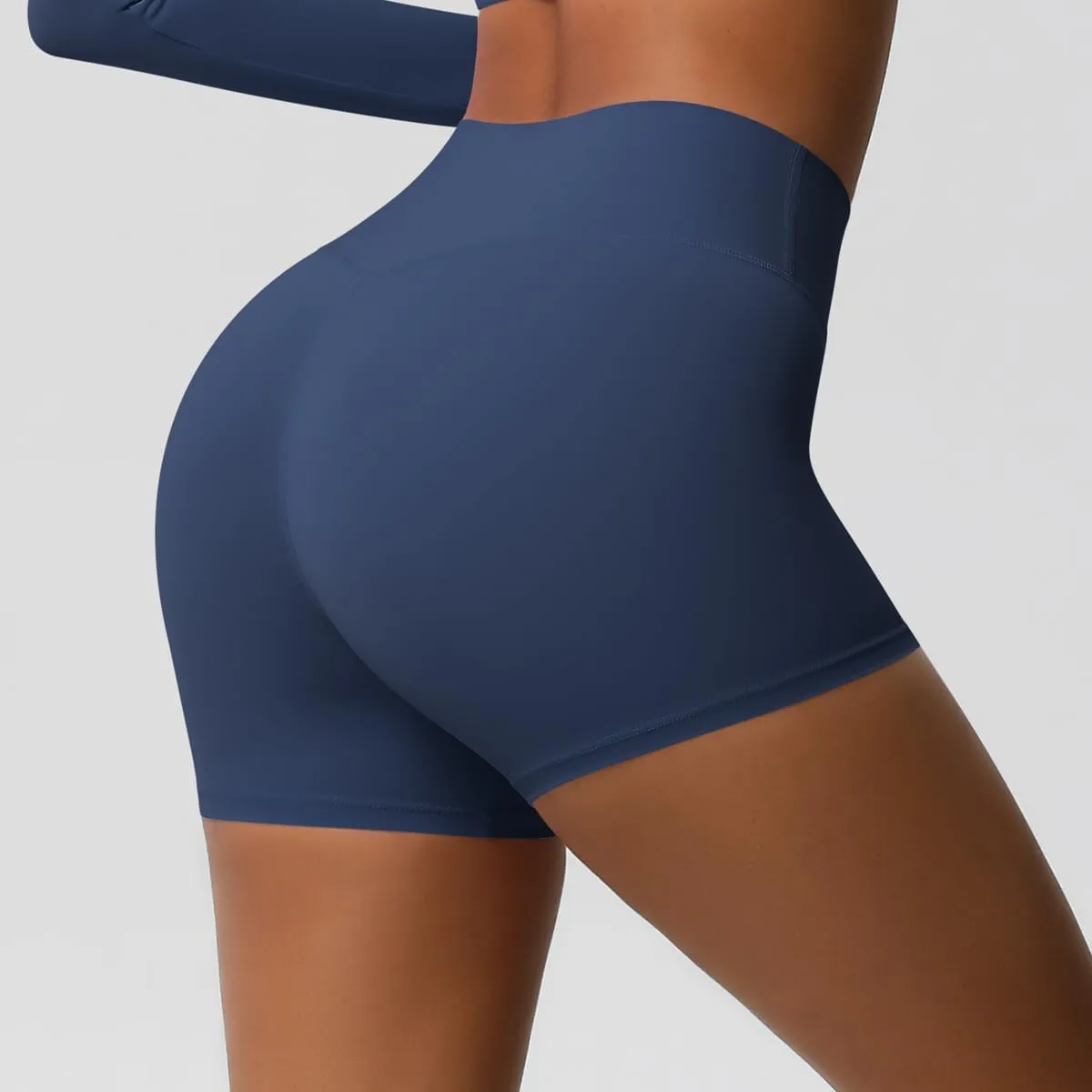 Women's Sports Yoga Shorts High Waist Hip Lift Fitness Running Cycling Quick Dry Breathable Yoga Women's Yoga Shorts