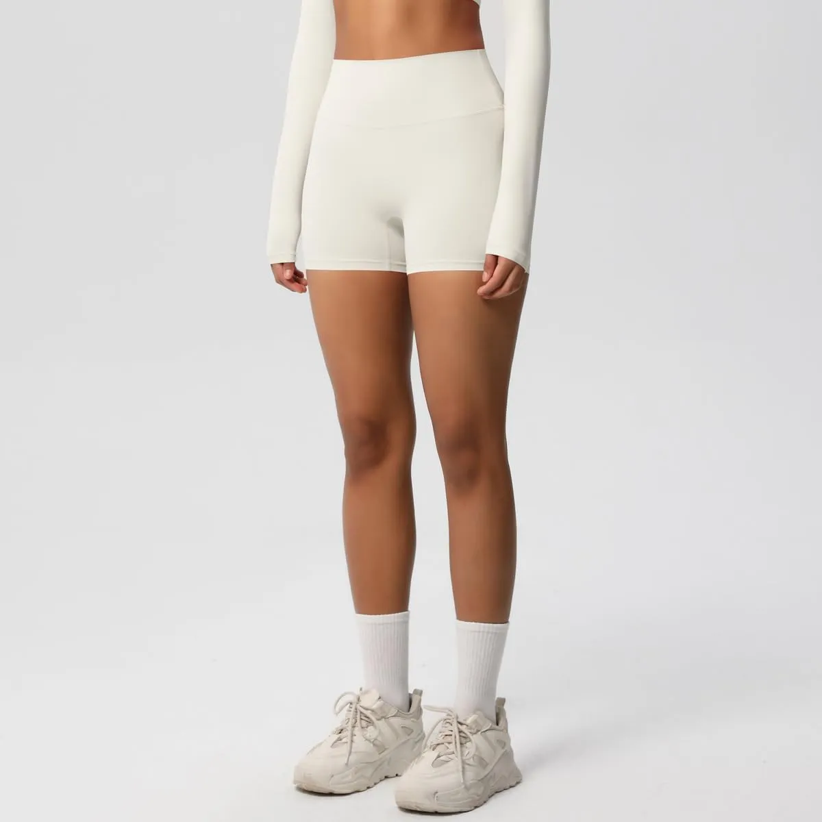 Women's Sports Yoga Shorts High Waist Hip Lift Fitness Running Cycling Quick Dry Breathable Yoga Women's Yoga Shorts