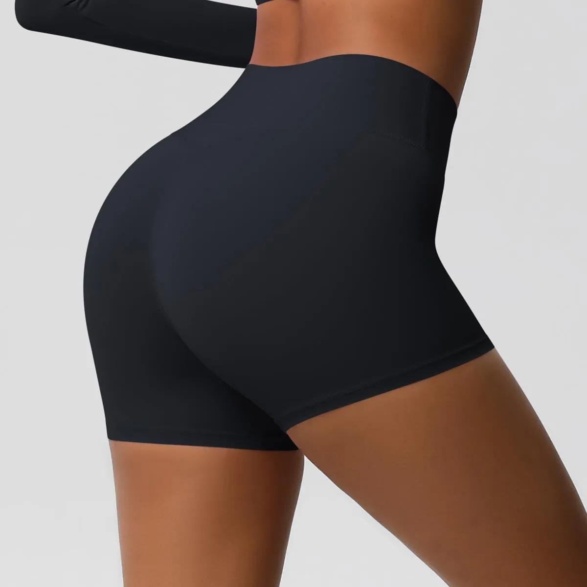 Women's Sports Yoga Shorts High Waist Hip Lift Fitness Running Cycling Quick Dry Breathable Yoga Women's Yoga Shorts