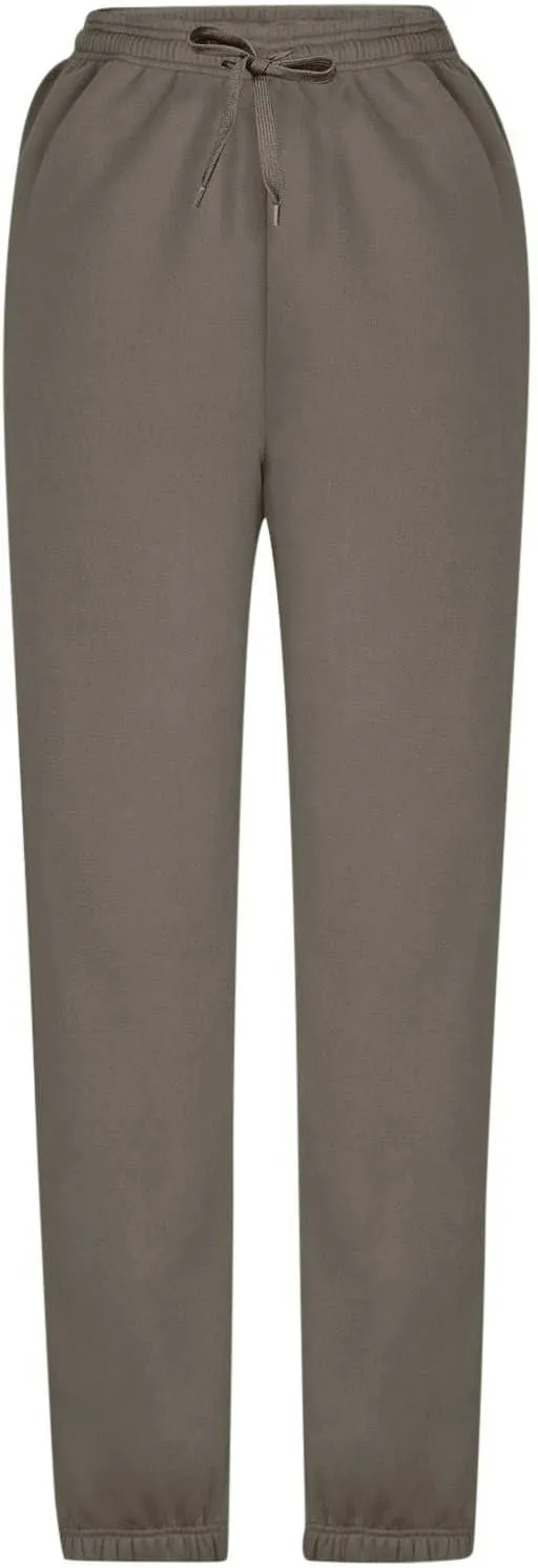 Women's Warm Sherpa Lined Athletic Sweatpants Jogger Fleece Pants Baggy Solid Sweatpants