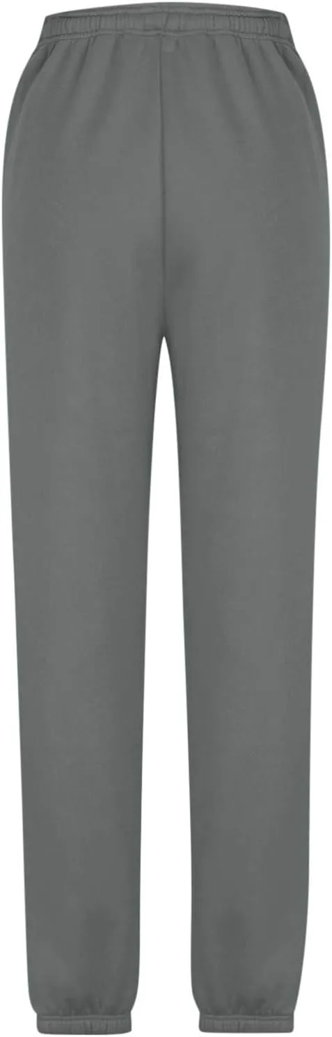 Women's Warm Sherpa Lined Athletic Sweatpants Jogger Fleece Pants Baggy Solid Sweatpants