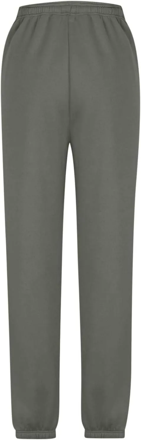 Women's Warm Sherpa Lined Athletic Sweatpants Jogger Fleece Pants Baggy Solid Sweatpants