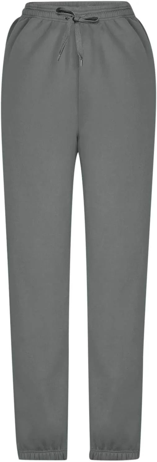 Women's Warm Sherpa Lined Athletic Sweatpants Jogger Fleece Pants Baggy Solid Sweatpants