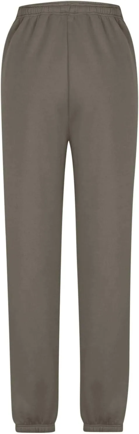 Women's Warm Sherpa Lined Athletic Sweatpants Jogger Fleece Pants Baggy Solid Sweatpants