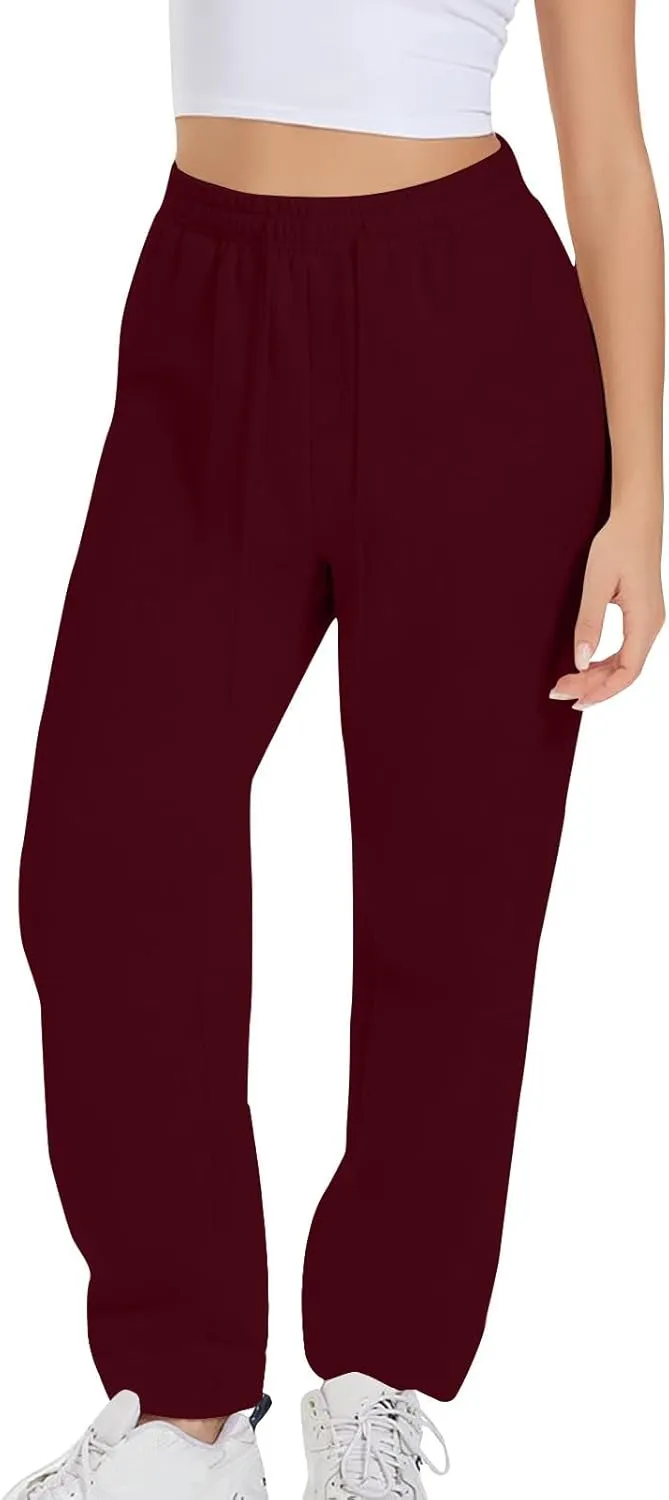 Xiaojmake Active Sweatpants for Women Casual High Waisted Straight Sport Joggers Cozy Loungewear Workout Baggy Lounge Trouser
