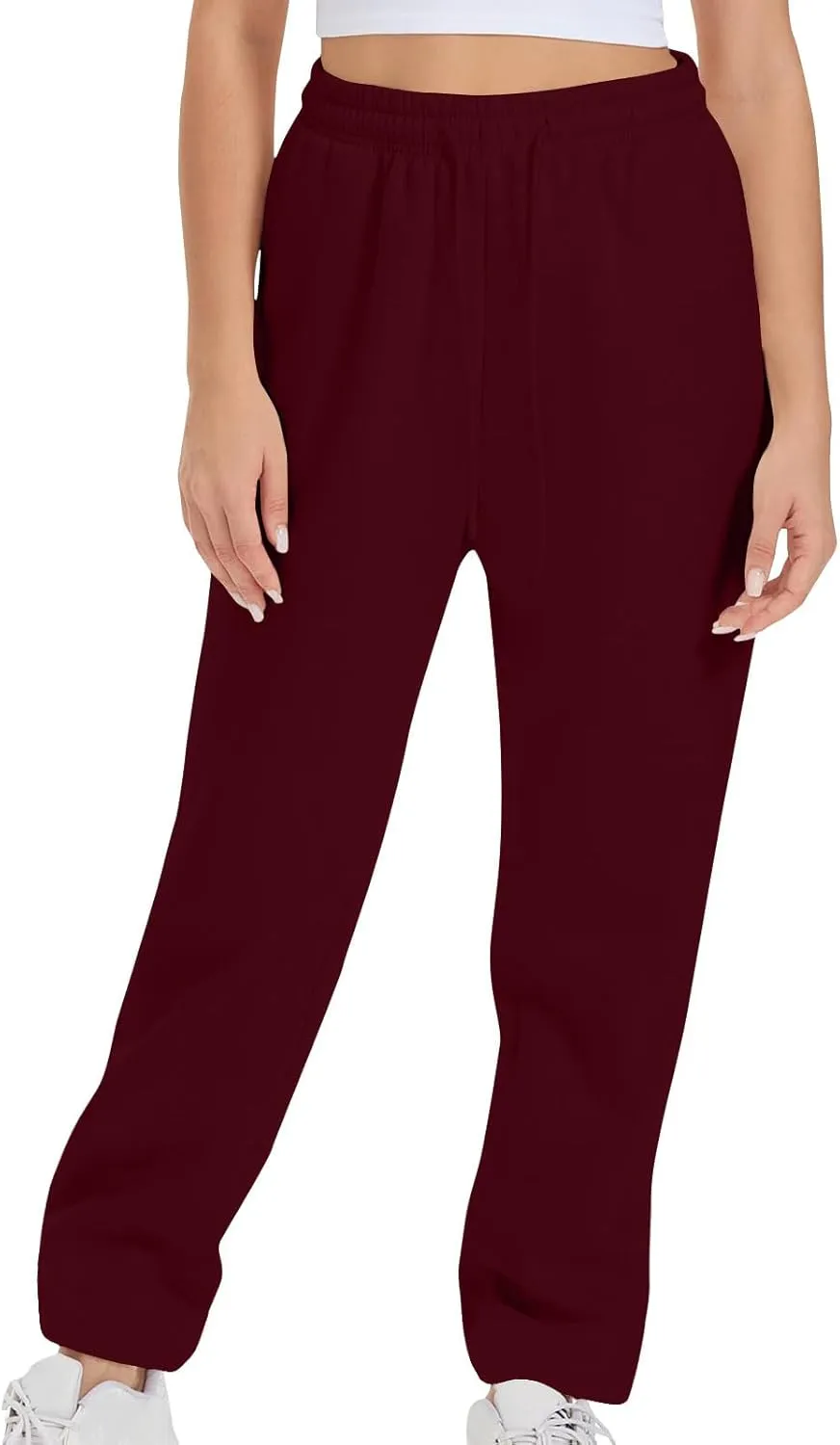Xiaojmake Active Sweatpants for Women Casual High Waisted Straight Sport Joggers Cozy Loungewear Workout Baggy Lounge Trouser