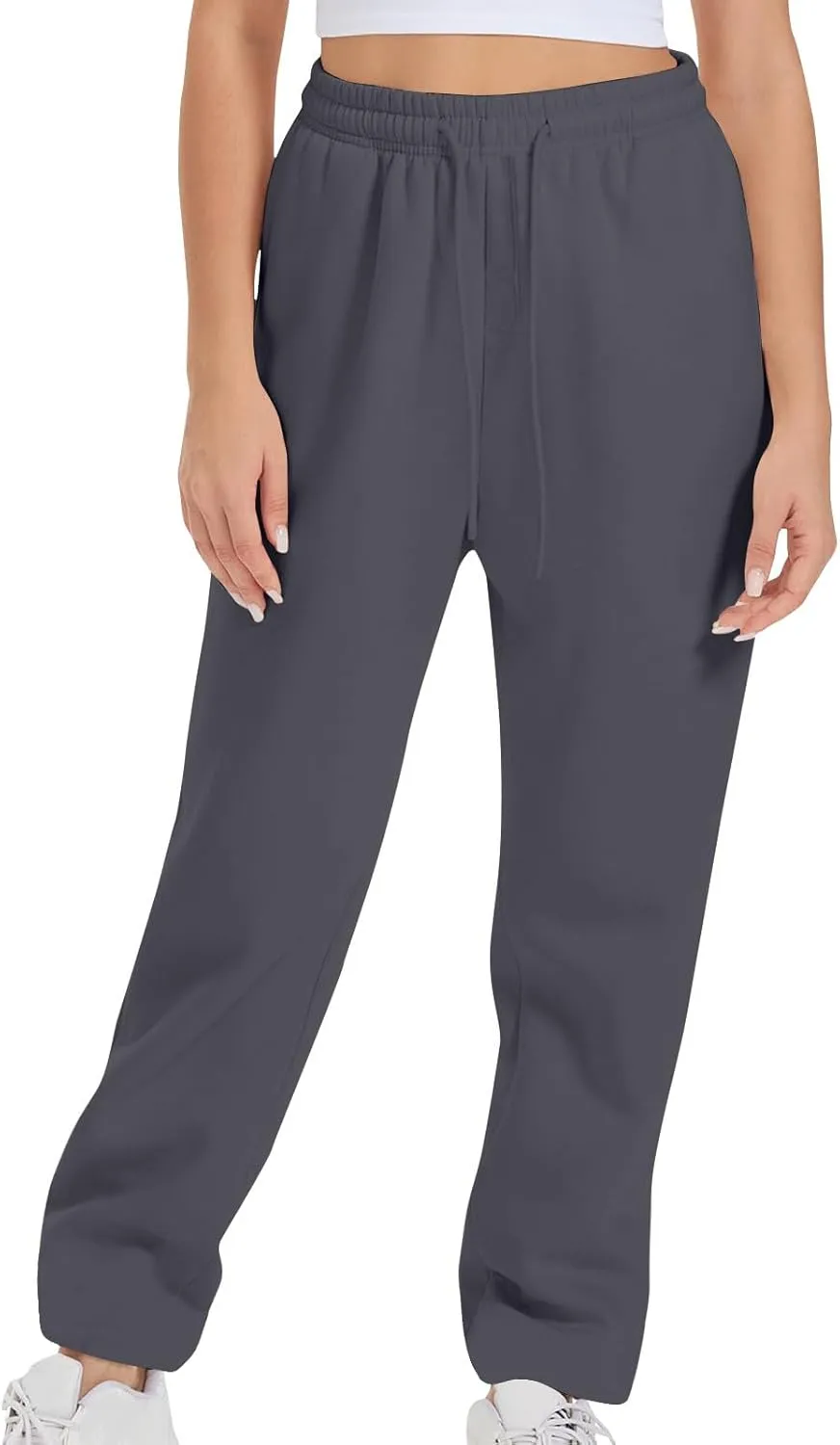 Xiaojmake Active Sweatpants for Women Casual High Waisted Straight Sport Joggers Cozy Loungewear Workout Baggy Lounge Trouser